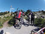 Oh Em Gee.  Jarrad was so excited to be up here we went down the new trail to the ultra-peak station, from which there is only one way to return...