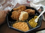 KFC Meal #2.
This thing is huge, and the side-dishes are 10x better than in Edmonton.