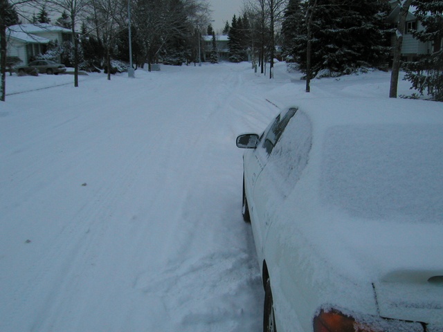 The road looks like this for a few months a year.