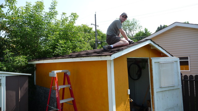 Get over here and help me with my shed!  :-p