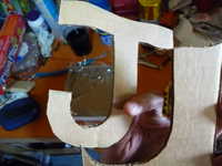 Cardboard "J" for texture