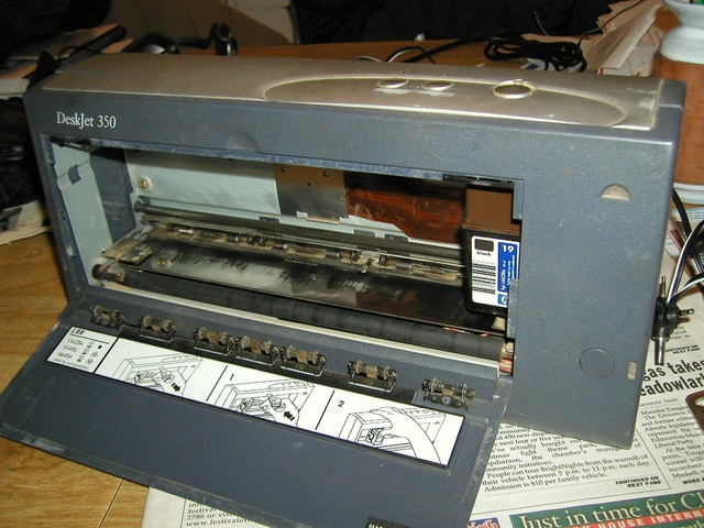 An HP DeskJet 350 my office was tossing.