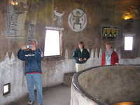 Thu 16 Mar 2006 17:17:42 MST
Joe, Stella and Margaret inside Watch Tower Lookout at Yaki Point, Grand Canyon