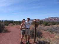 Thu 23 Mar 2006 14:46:59 MST
John and Stella at end of Girdner, Rupp Trail hike