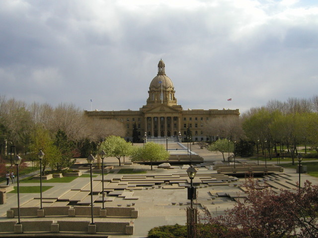 The Edmonton Legislature grounds.