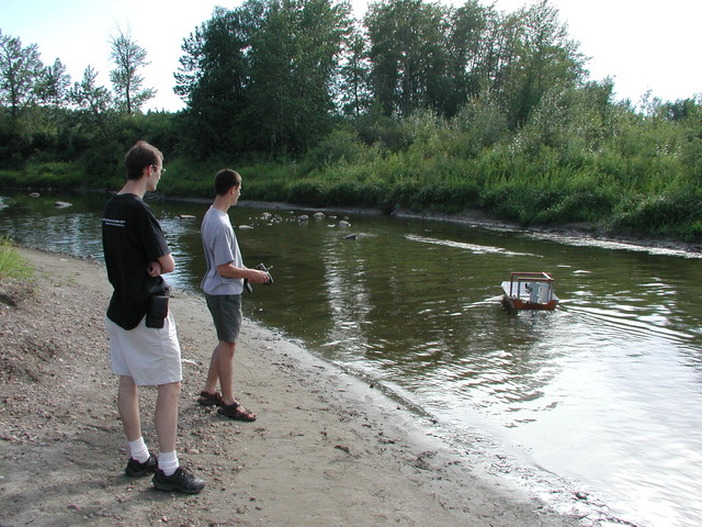 Devon deftly avoids the sandbars.