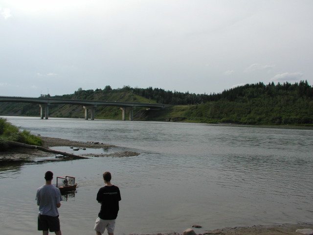 North - The Quesnel bridge.