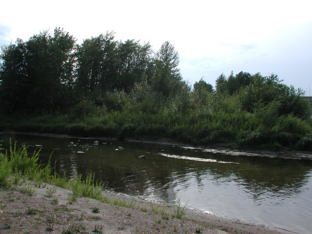 North-West - the creek chosen for the testing.