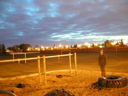 Time exposure of me in my cycling gear at a local playground.