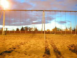 Another time exposure of me at a local playground.