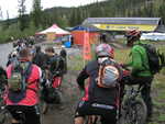 First day lineup at the SilverStar lift